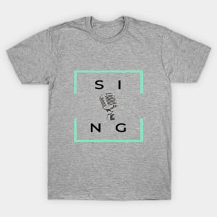 Sing Microphone Vocalist Singer T-Shirt